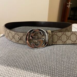Gucci Brown Leather Belt